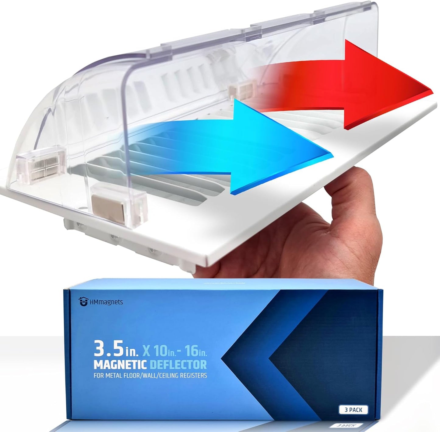 Powerful Magnetic Vent Air Deflector for Ceiling and Wall Use