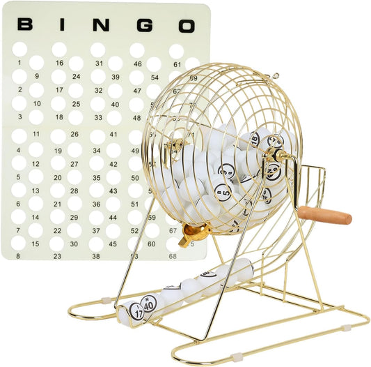 Professional Bingo Game Set with X-Large Cage and Balls