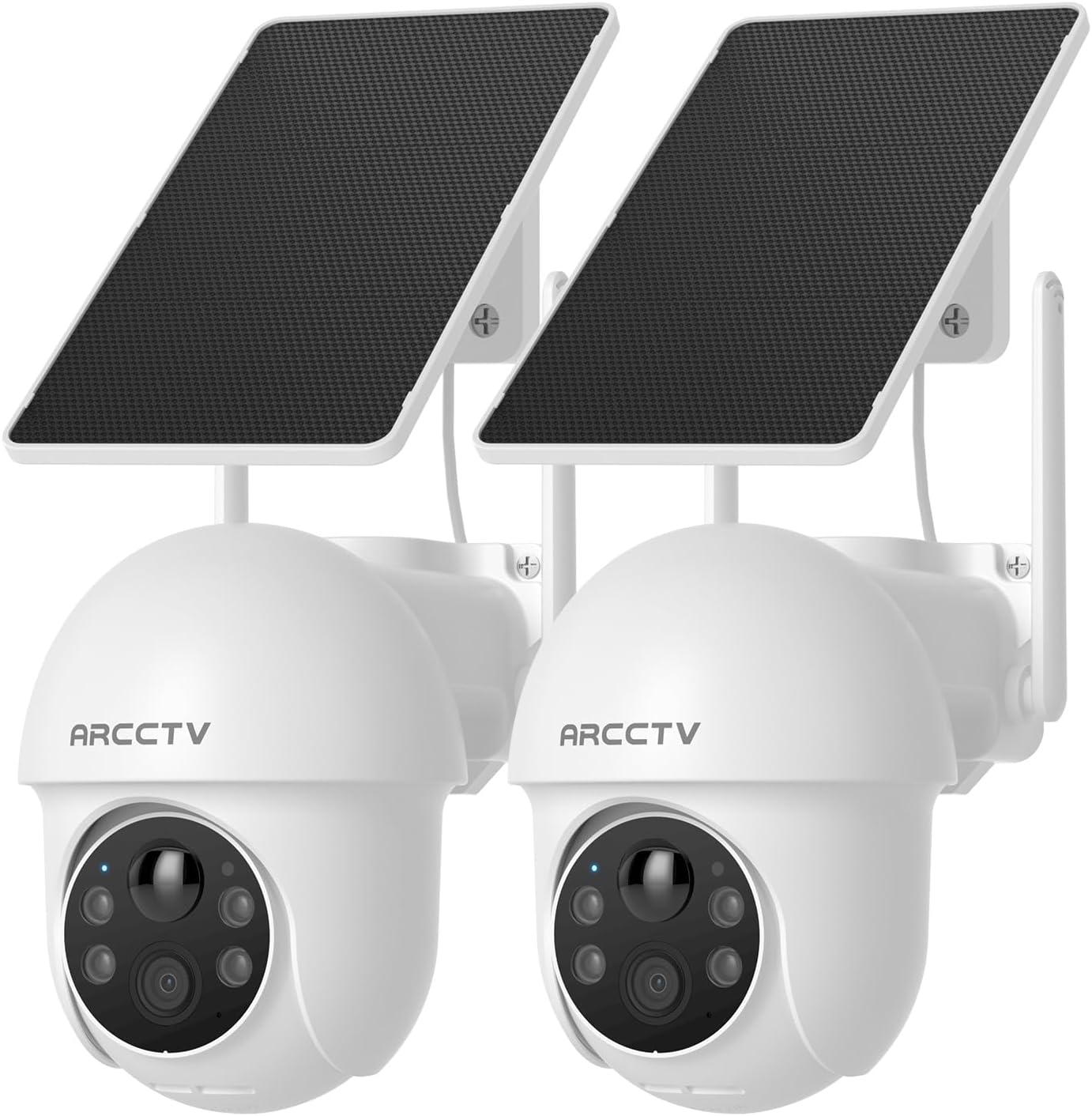 Solar Security Cameras Wireless Outdoor with 360 View and Night Vision