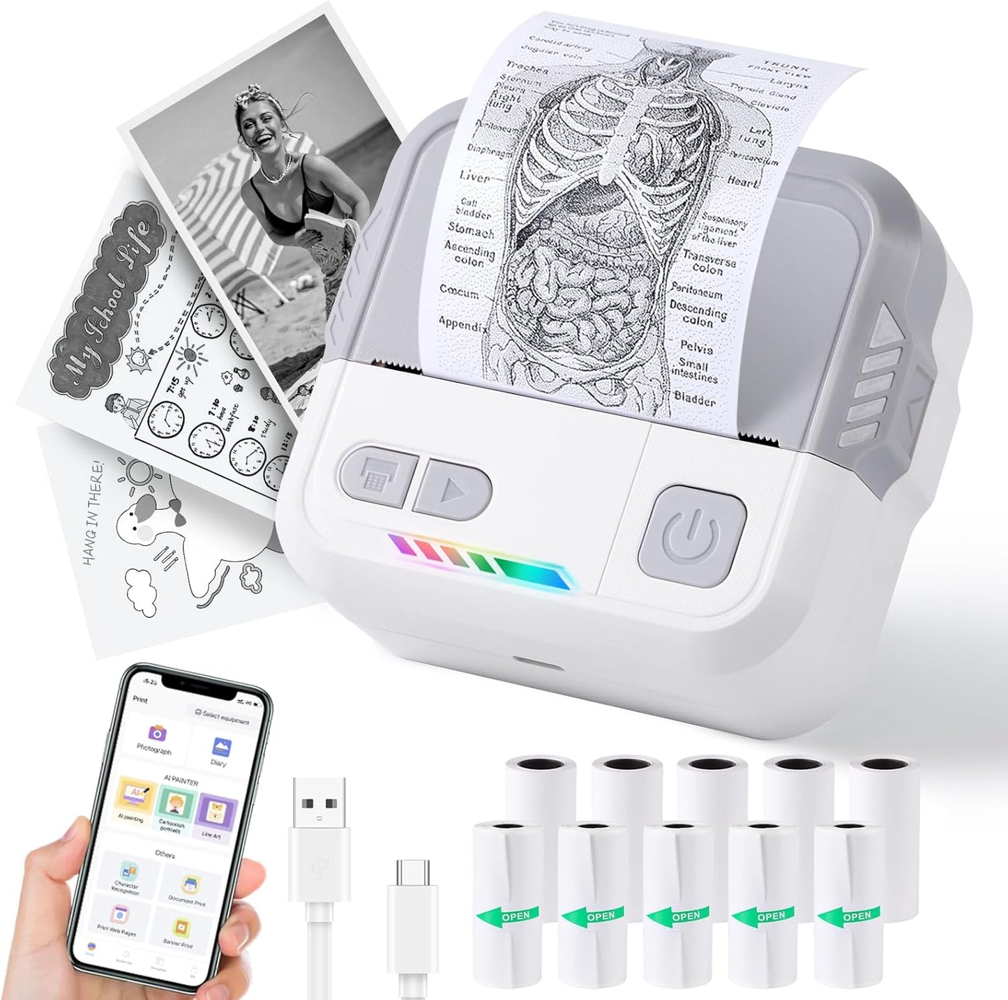 Inkless Sticker Maker, Portable Pocket Size - PrintPod
