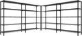 70 in W Storage Shelves 5-Tier Metal Unit - Heavy Duty 1600LB Capacity