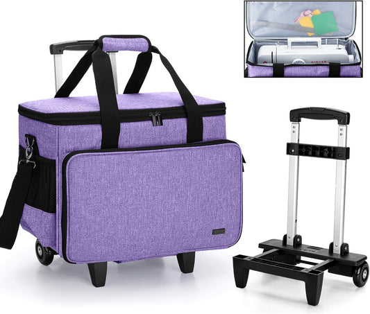 YARWO Purple Sewing Machine Case - Detachable & Organized