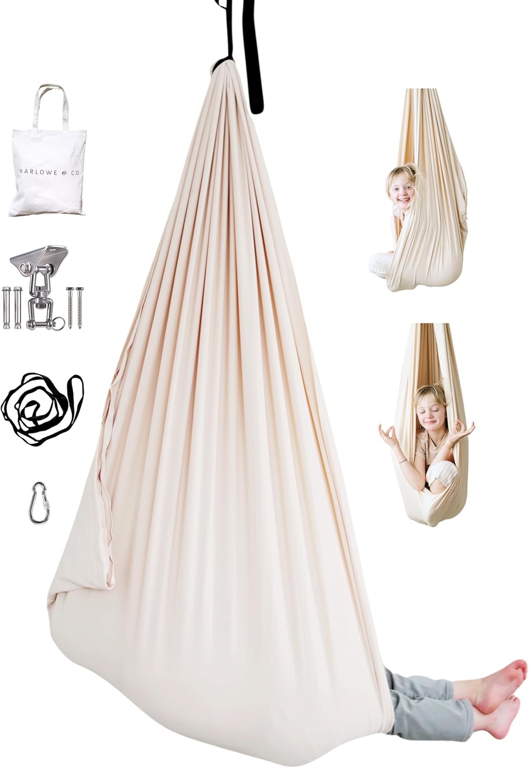 Marlowe & Co Indoor Outdoor Double Layer Cotton Sensory Swing