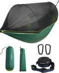 Camping Hammock with Net - Spacious Lightweight Double & Single