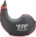Supreme curved wine boot with latex interior - Handmade goat leather