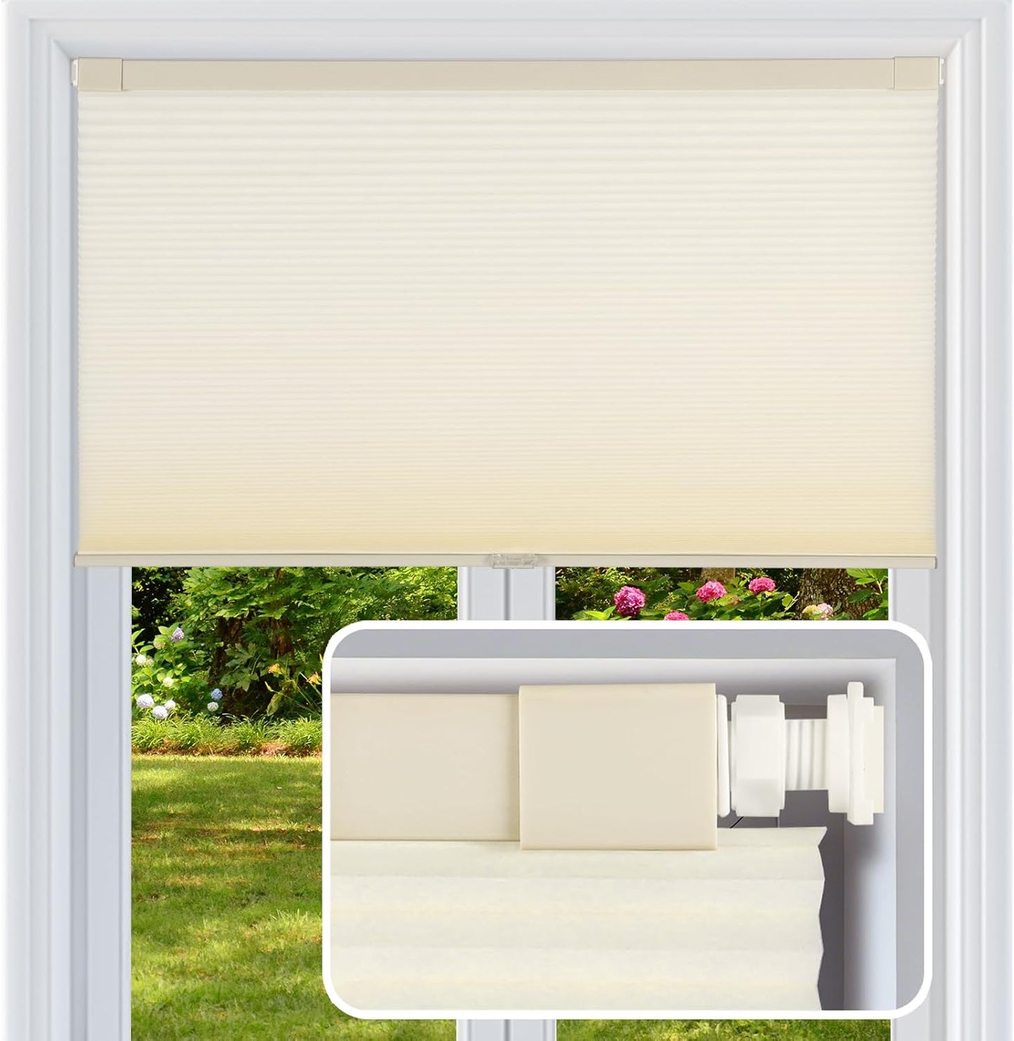 Cordless Cellular Shades for Easy Installation and Light Filtering