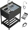 30inch Stainless Steel Utility Sink Single Bowl - Durable Utility Sink