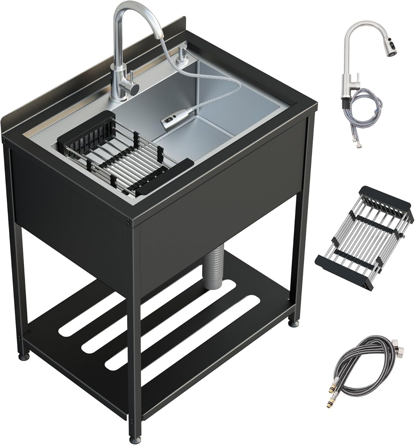 30inch Stainless Steel Utility Sink for Kitchens and Bathrooms