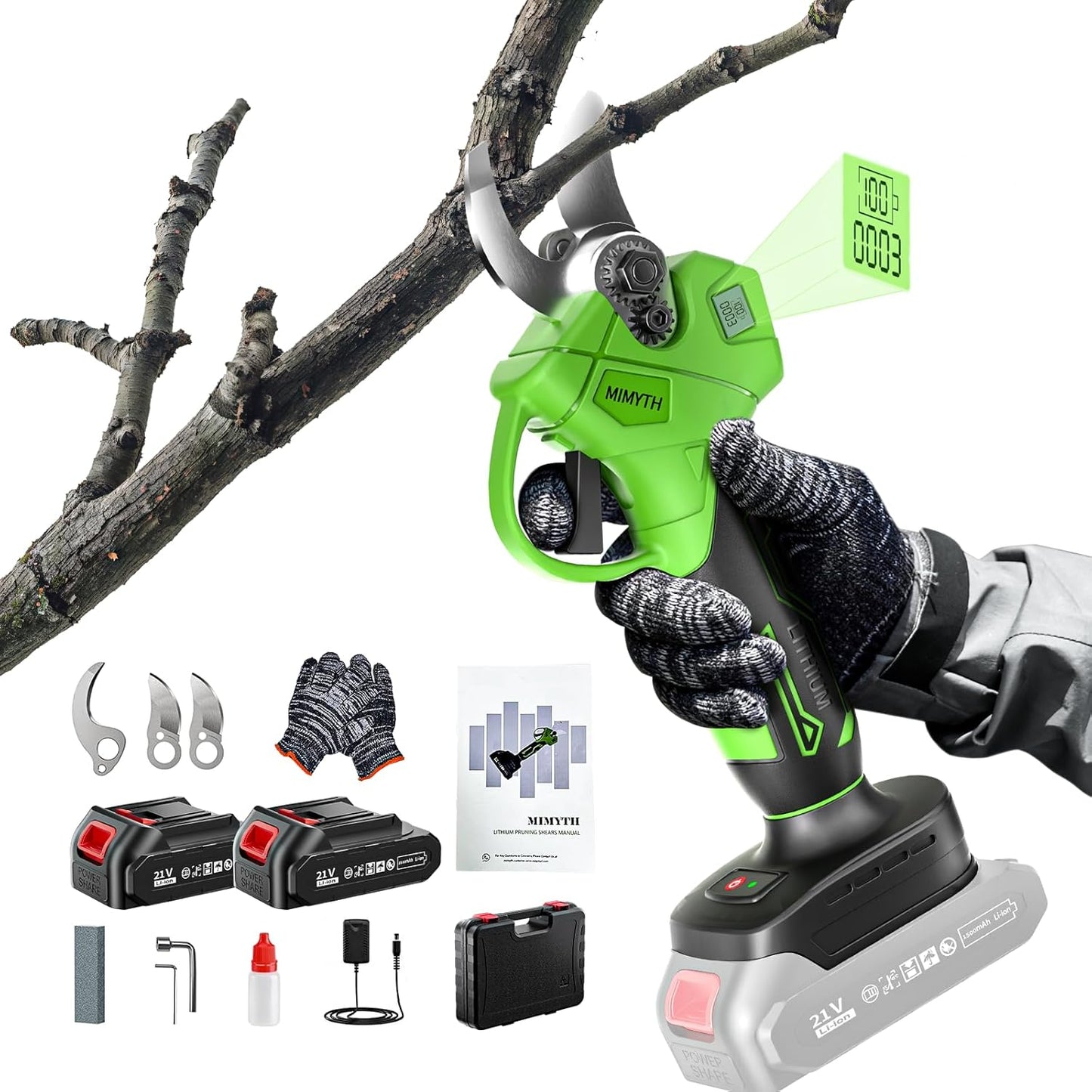 Cordless Electric Pruning Shears for Effortless Gardening Tasks