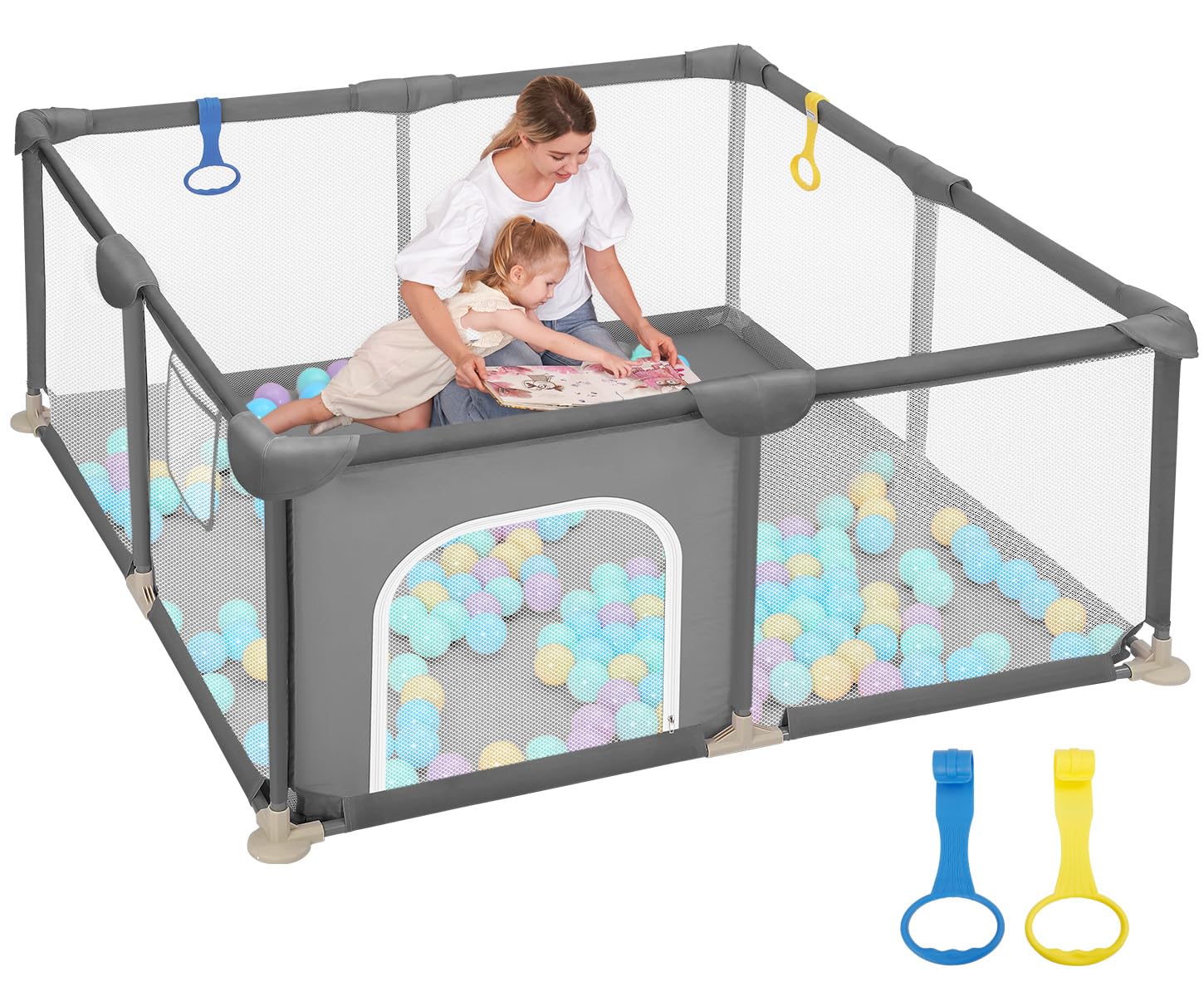 Dripex Baby Playpen: Safe Indoor Outdoor Play Yard for Kids