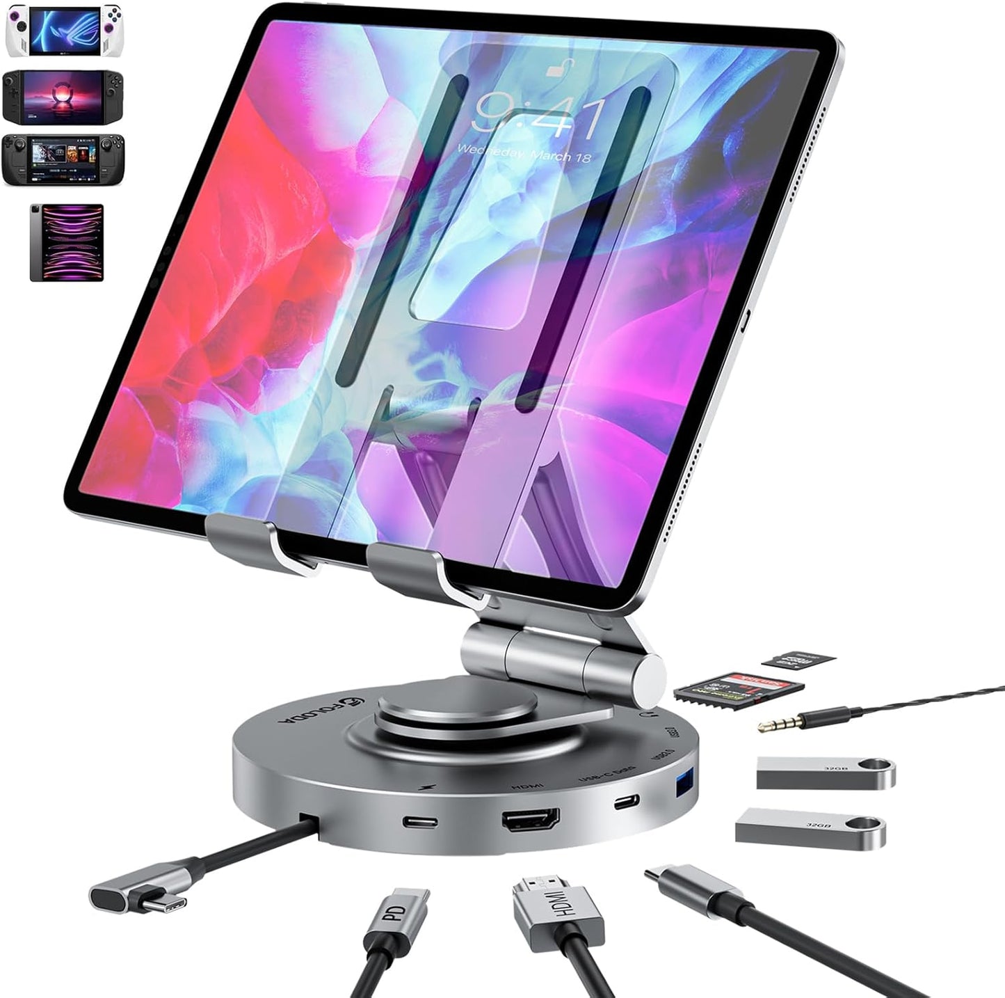 USB C Hub for iPad Pro Docking Station with 4K HDMI Output