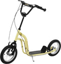 Aosom Youth Scooter with Dual Caliper Brakes and 12in Wheels - Smooth