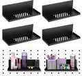 Magnetic Pegboard Shelves 4 Pack - Compact Steel Storage for Fridge