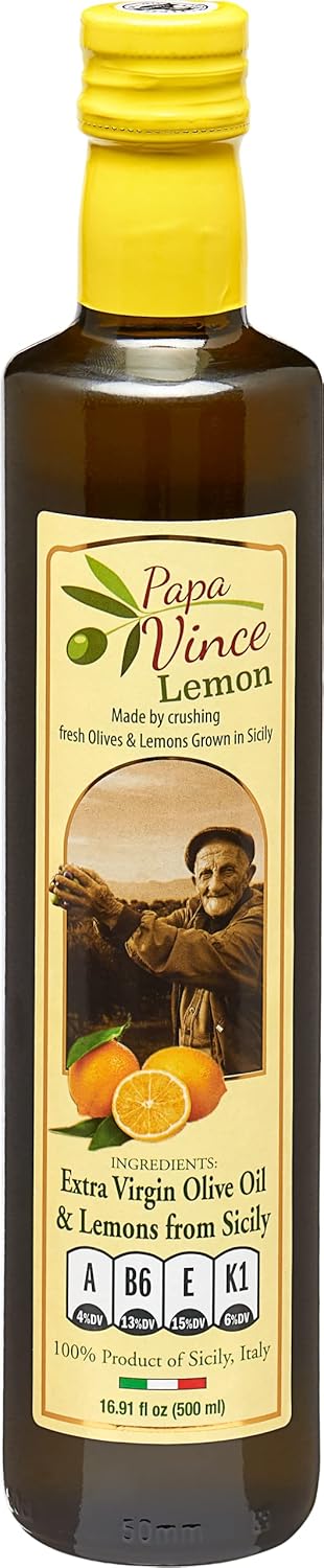 Papa Vince Extra Virgin Olive Oil with Lemon Agrumato - Pure Flavor