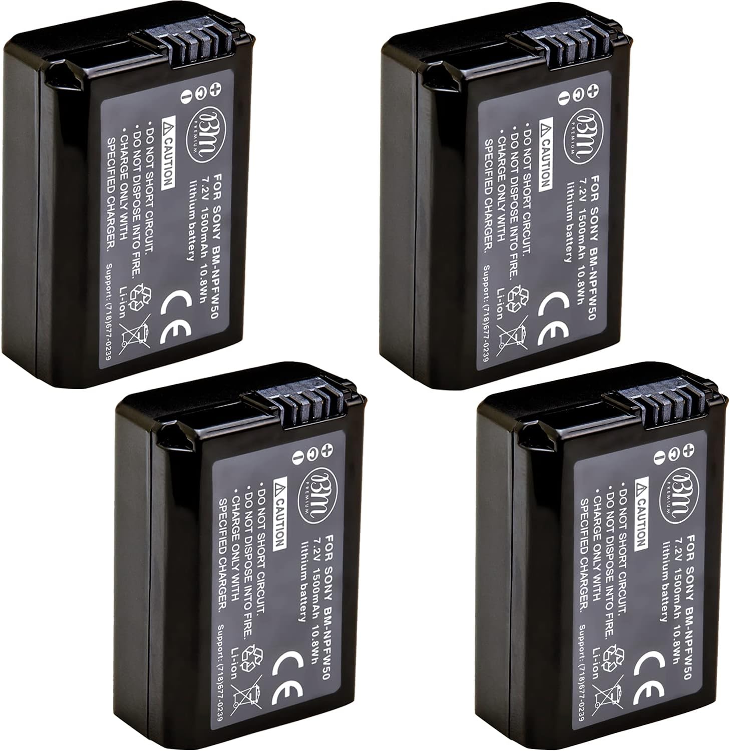 BM Premium NP-FW50 Batteries for Sony Cameras - Reliable Power