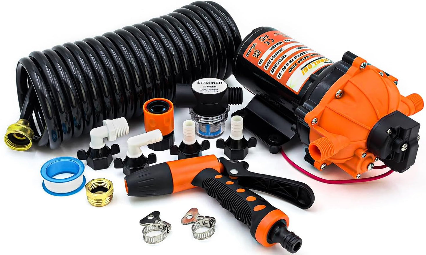 High-Performance 12V Washdown Pump Kit for Boats and Yachts