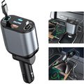 OHLPRO Retractable Car Charger for iPhone 16 - Compact 80W Fast Charge