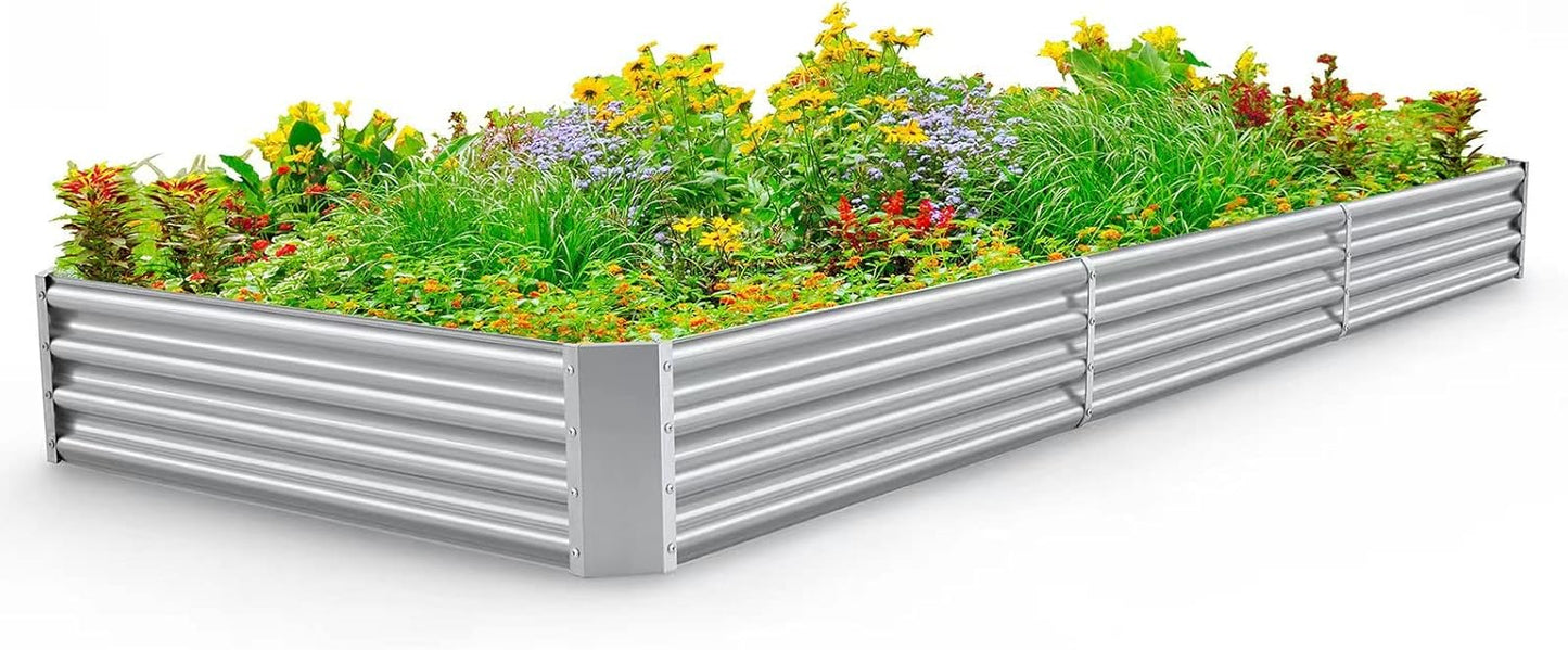Land Guard 1241ft Galvanized Raised Garden Bed Kit for Vegetables