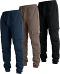 Ultra Performance Mens Sweatpants 3 Pack - Fleece Cargo Joggers