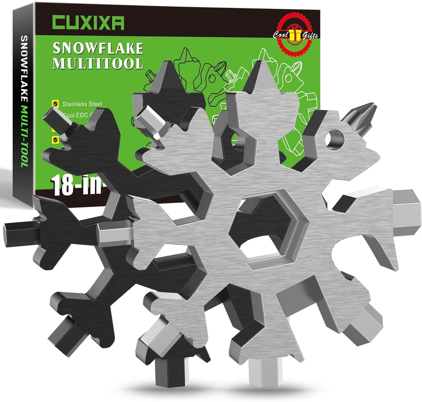 Snowflake Multitool Set - 18-In-1 Stainless Steel Gadgets