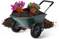 Idzo 2-Wheel Heavy-Duty Wheelbarrow Cart - Stable 330 lb Capacity