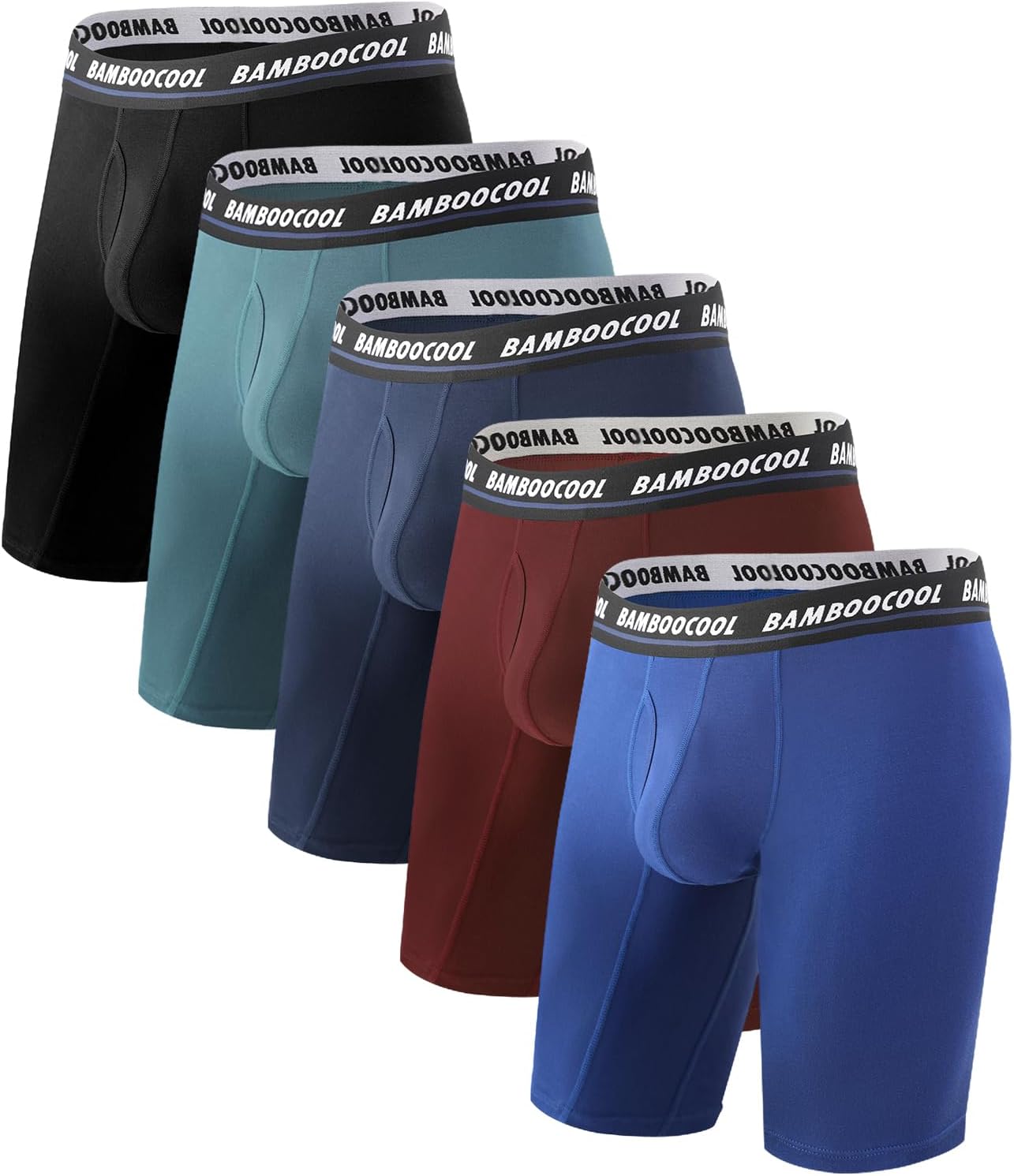 Bamboo Cool Men's Long Boxer Briefs for Ultimate Comfort