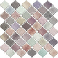 STICKGOO Pink Arabesque Peel and Stick Tile - Thicker 12x12