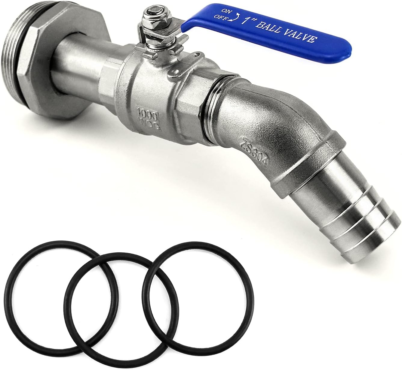 QWORK Drum Faucet for 55 Gallon Steel and Plastic Drums