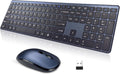 Wireless Keyboard and Mouse Combo - Ultra Slim Quiet Full Size