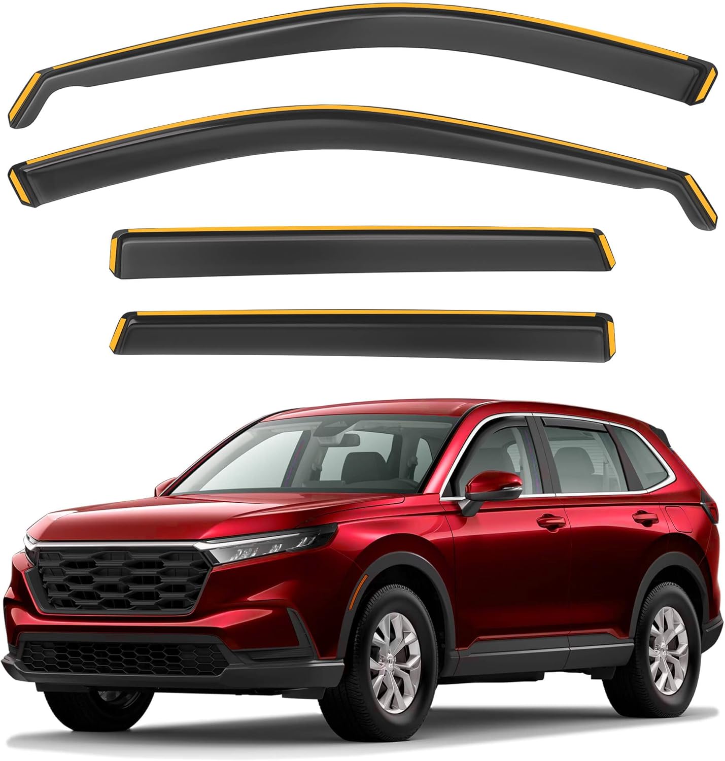 Shatterproof in-Channel Rain Guards for Honda CR-V 2023-2024