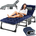 Slsy Sleeping Cots for Adults 5-Position Folding Chaise Lounge Chair