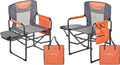 Oversized Camping Directors Chair 2 Pack - Portable Folding Lawn