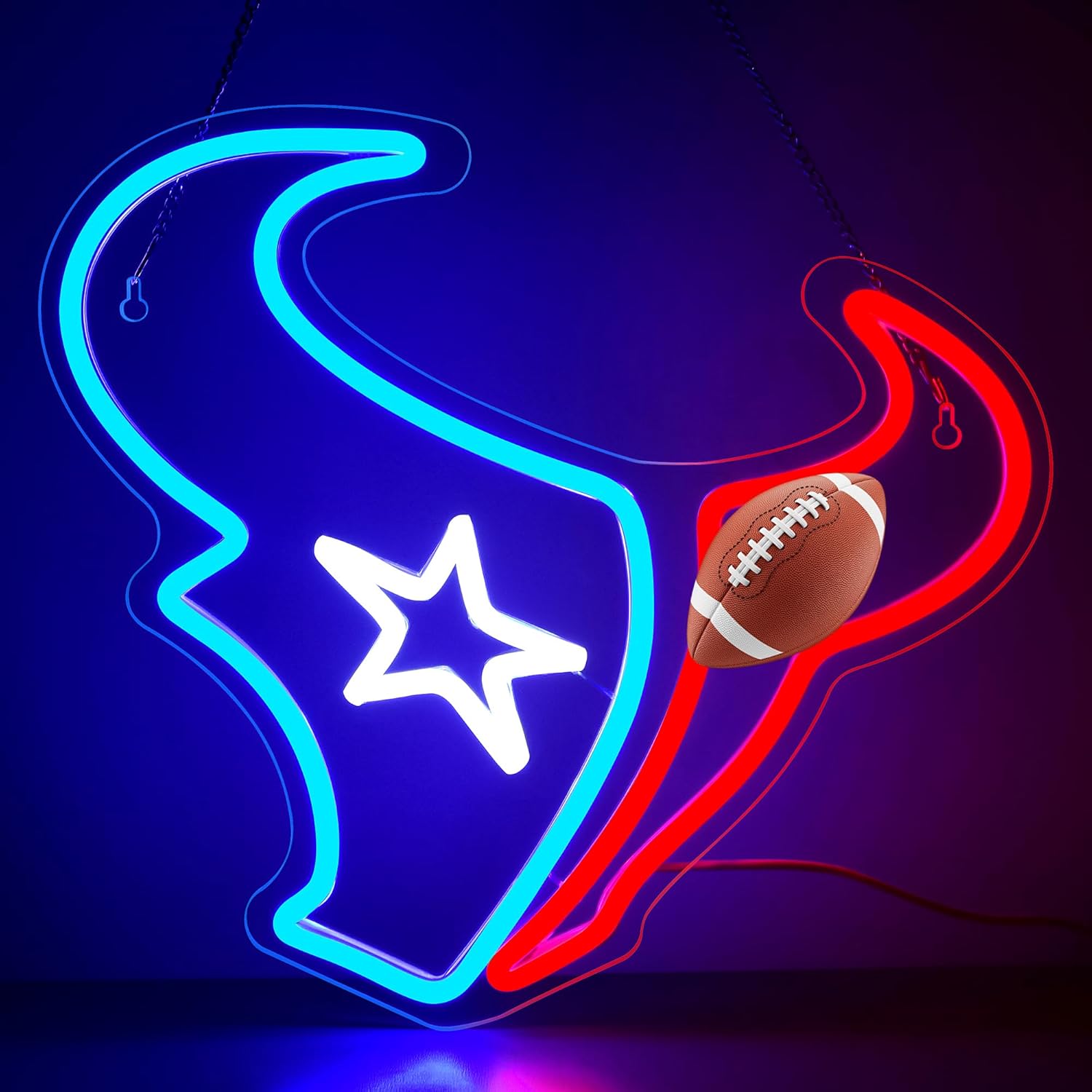 Football Neon Sign for Wall Decor - Perfect for Sports Fans
