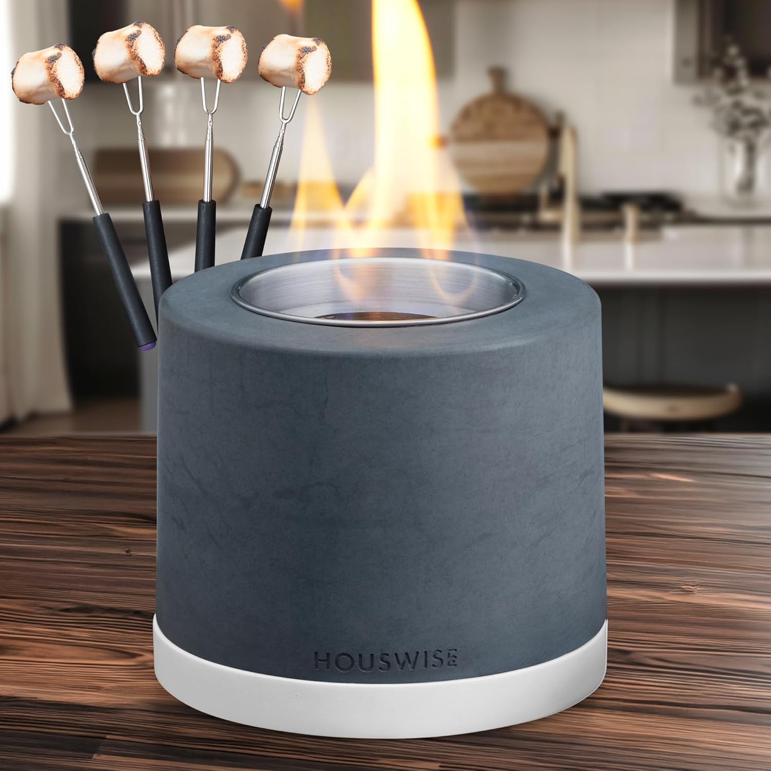 Tabletop Fire Pit Smores Maker Kit for Indoor and Outdoor Fun