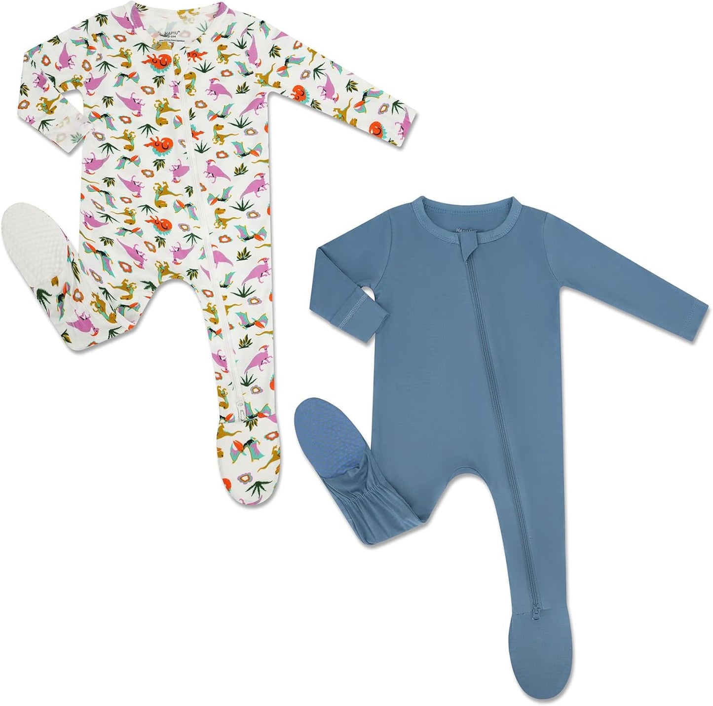 HAPIU Rayon from Bamboo Baby Footed Pajamas for Comfort