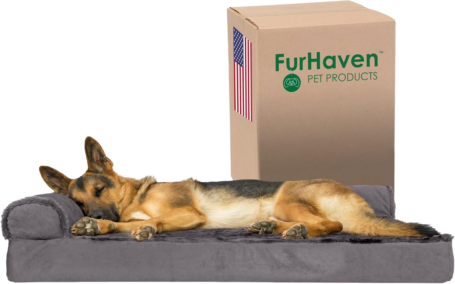 Furhaven Orthopedic Dog Bed for Large Dogs with Washable Cover