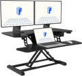 Electric Standing Desk Converter 36in Motorized Riser - Smooth Lift
