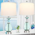 Coastal Glass Table Lamps Set of 2 by Hamucd for Home