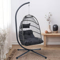 All-Weather Foldable Egg Chair for Indoors & Outdoors