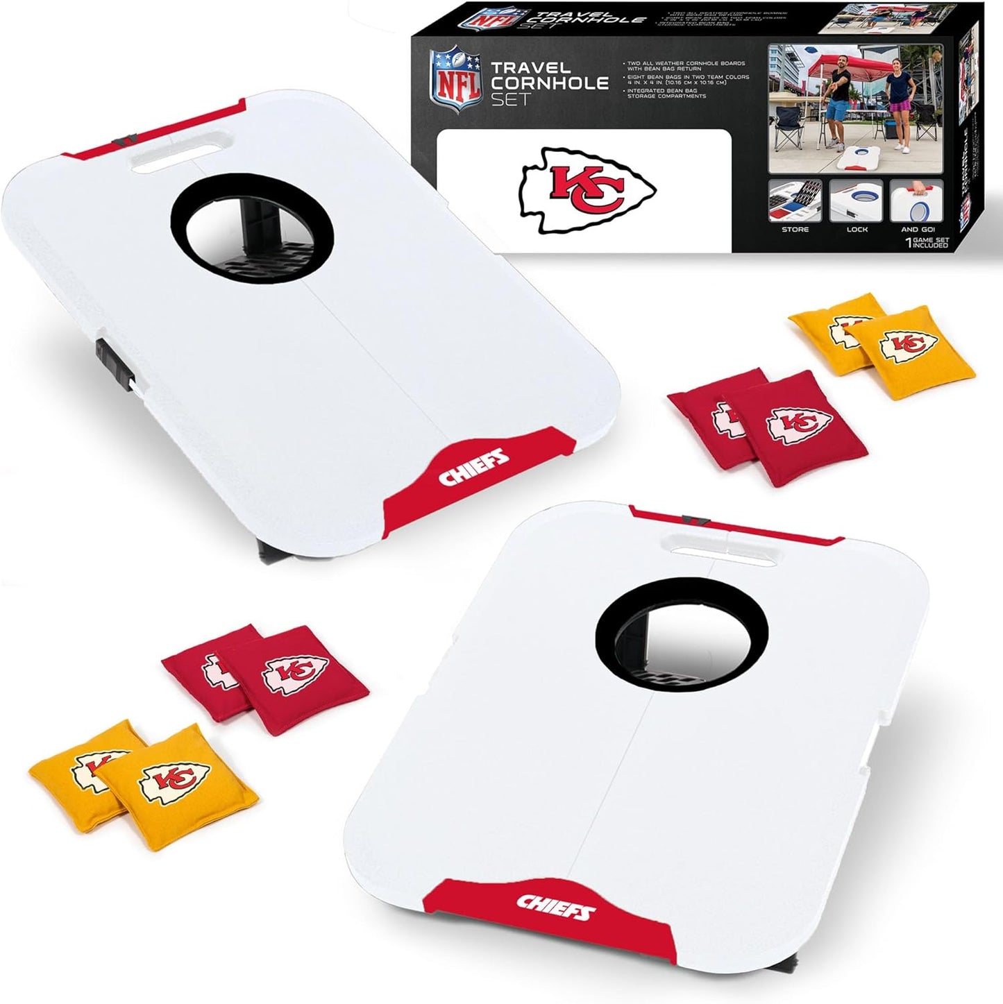 NFL Pro Football All-Weather Cornhole Set for Tailgating Fun