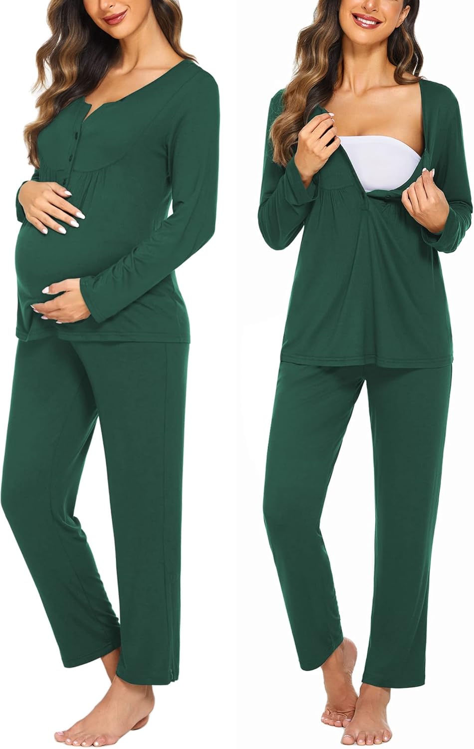 Ekouaer Maternity Nursing Pajama Sets for Comfort and Style