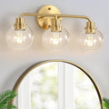 Bathroom Light Fixtures Gold Vanity Light 3 Light Wall Sconces