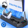 For PS5 Cooling Station with Controller Charger - Turbo Fan Stand