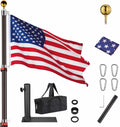 Yescom EZ GO 30ft Telescopic Tailgate Flag Pole Kit - Portable Tire