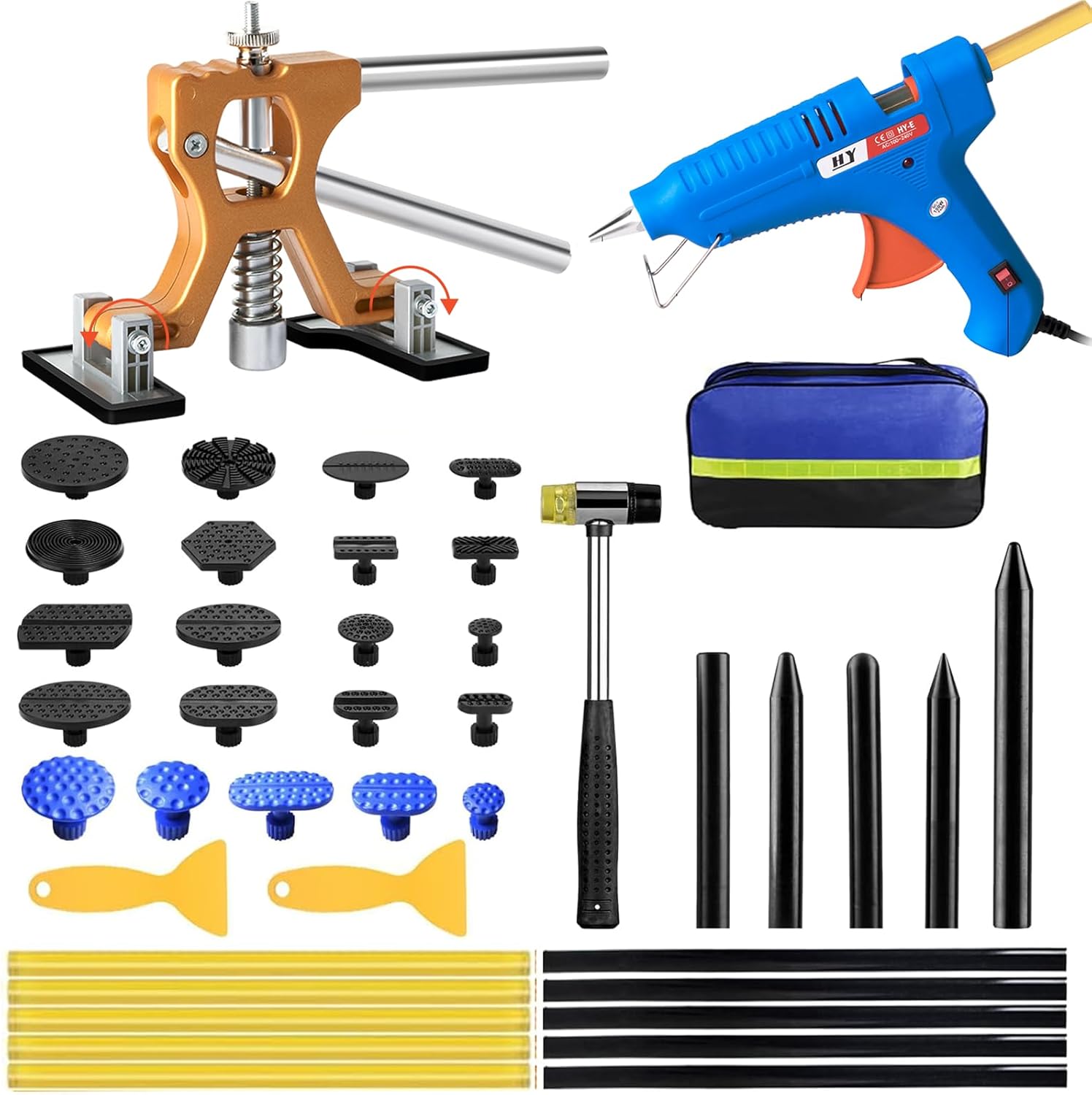 Car Dent Puller Kit for Easy Paintless Dent Removal Repairs