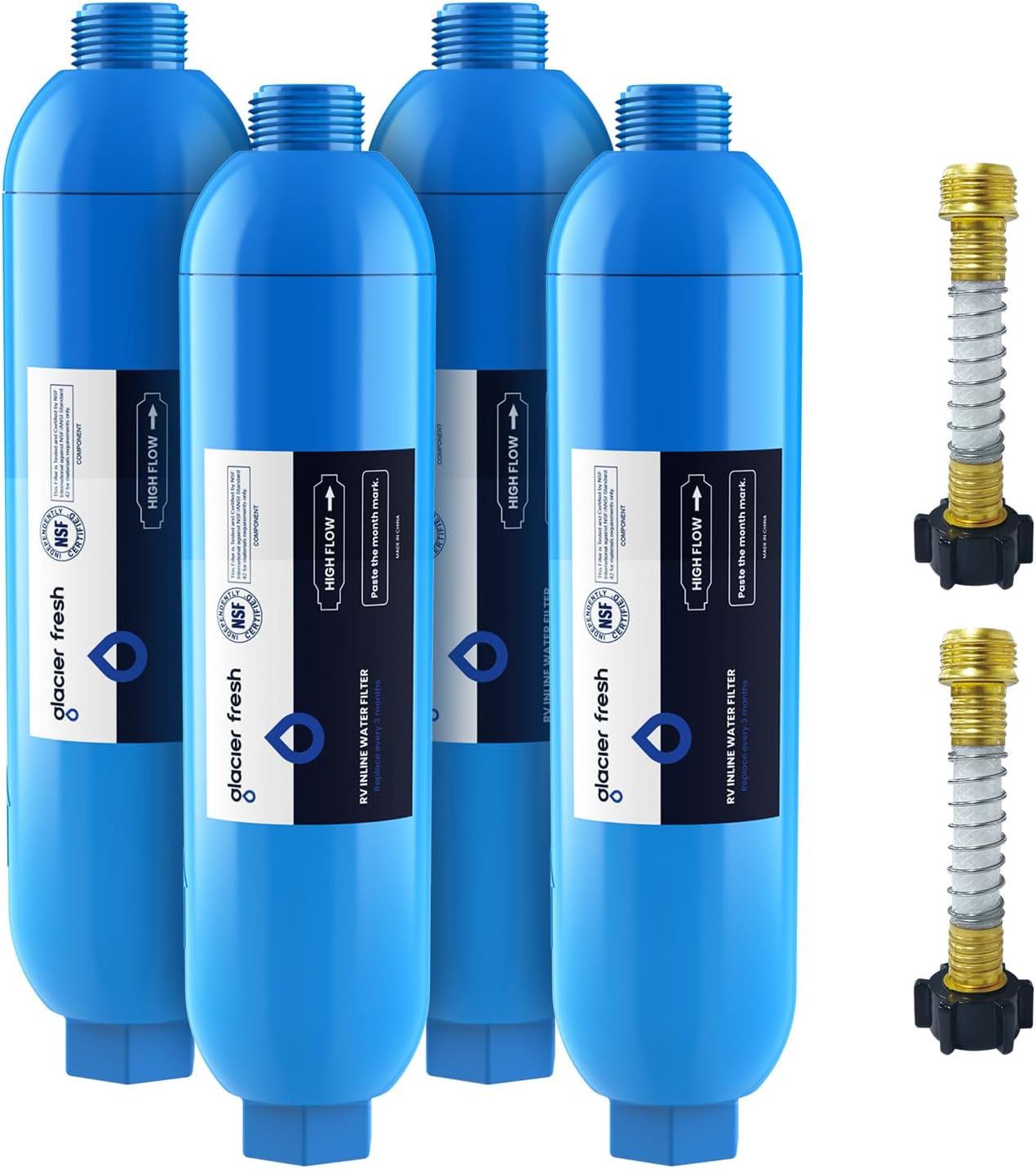 GLACIER FRESH RV Water Filter Reduces Bad Taste and Odors