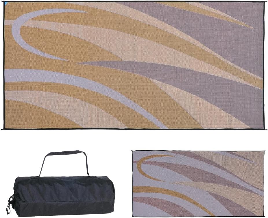 Stylish Camping Reversible Graphic Patio Mat - 8ft x 16ft Review