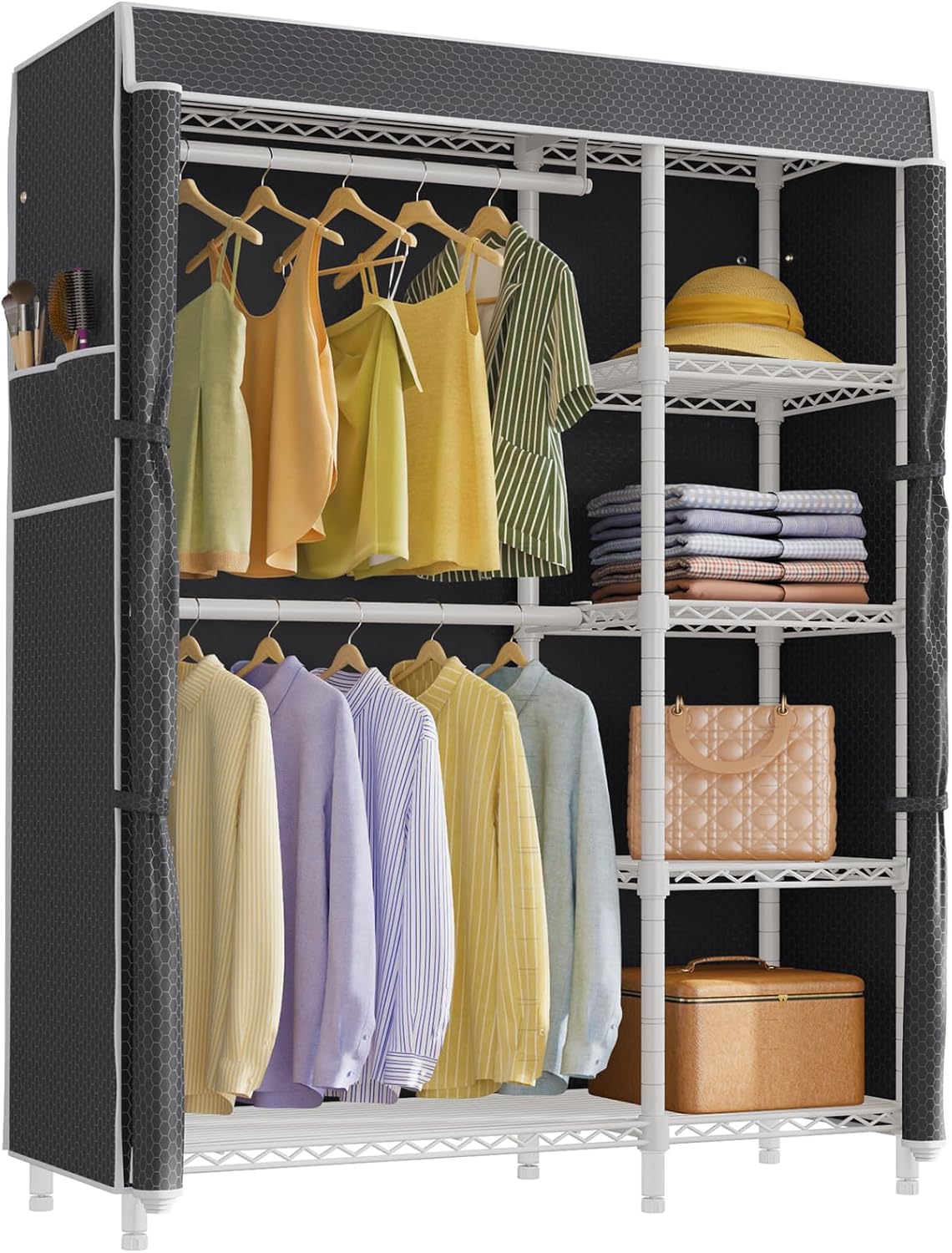 VIPEK V7C Garment Rack with Cover for Heavy Duty Storage