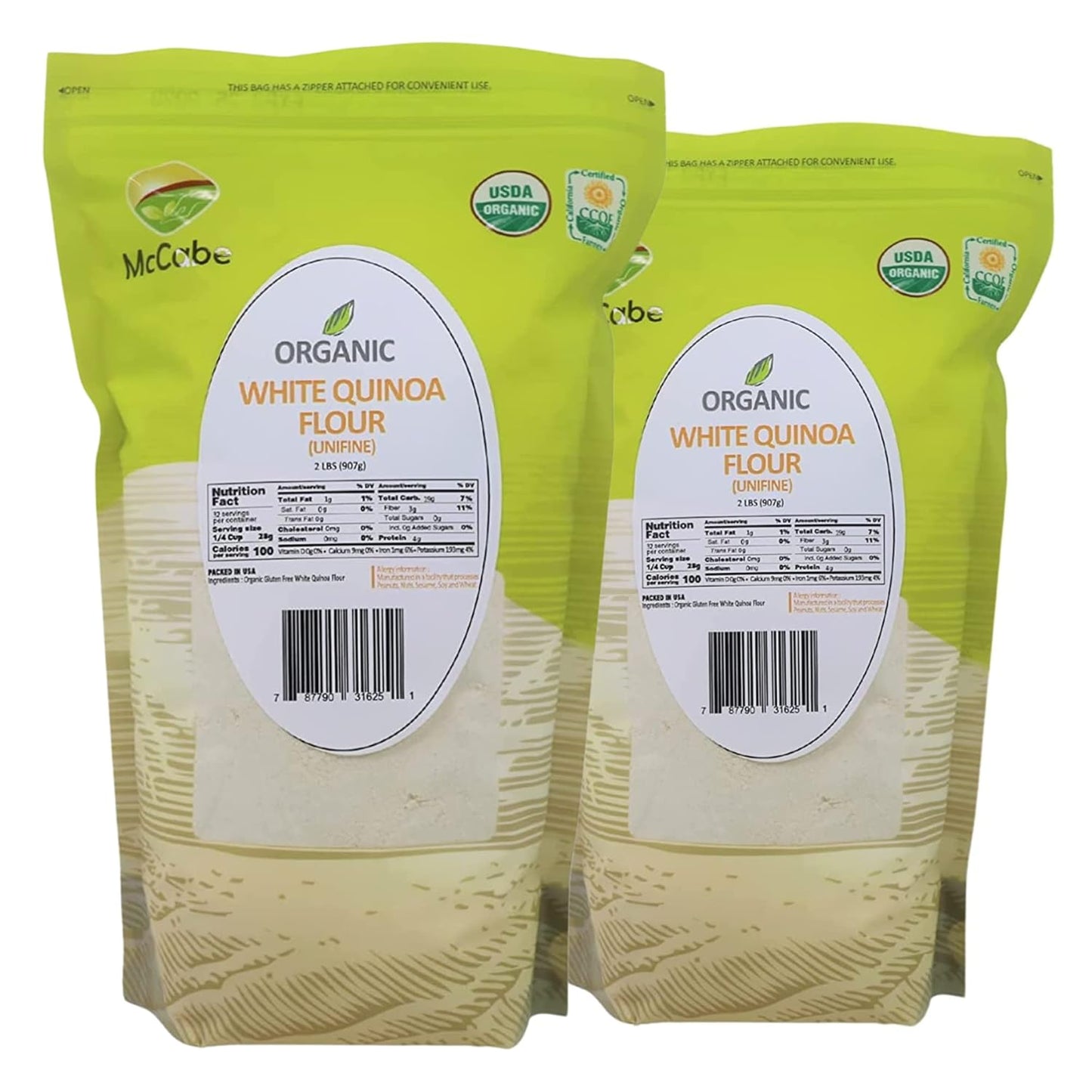McCabe Organic White Quinoa Flour - Gluten-Free Superfood Flour