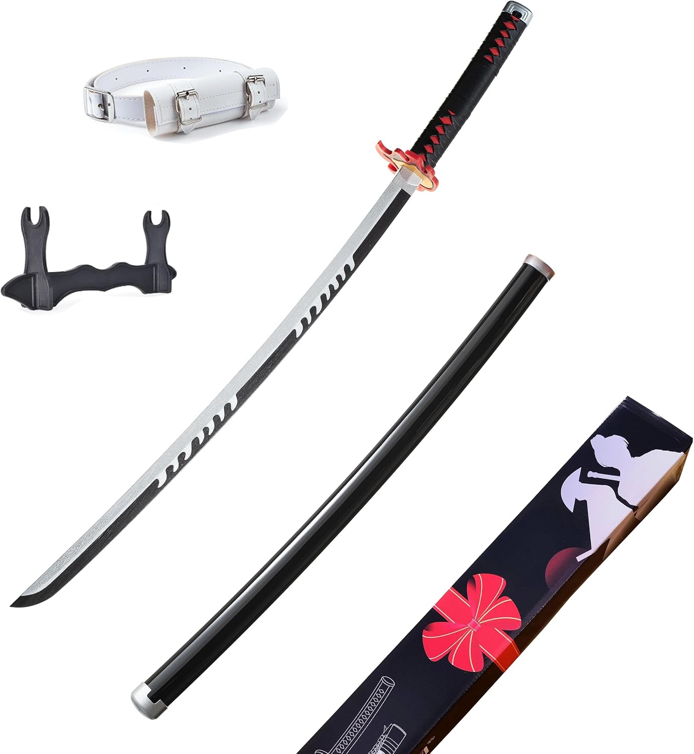 Demon Slayer Sword with Display Stand and Belt for Cosplay